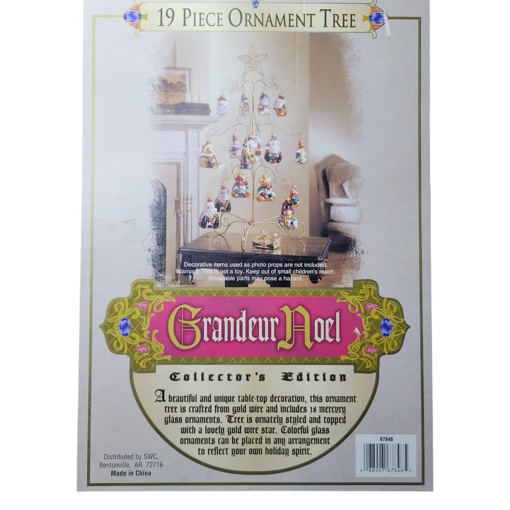 Grandeur Noel Collector Edition 19  Glass Ornaments santa snowmen 67848 No Tree